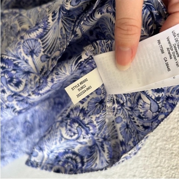 J. Crew Collection Anguilla Halter Maxi Dress Blue Floral - Picture 5 of 10